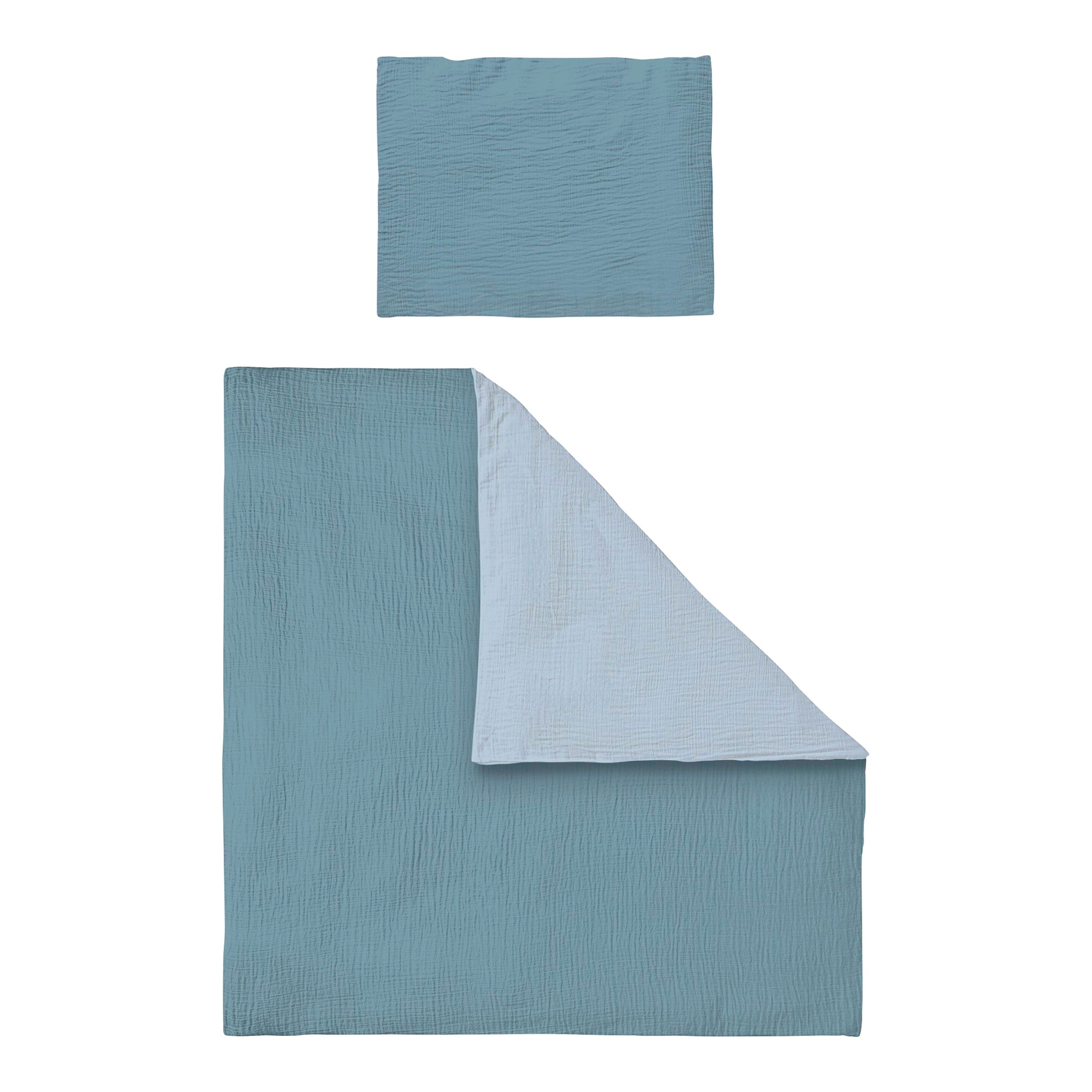 Bornino Home Wende-Bettwäsche Musselin 35x40/80x80 cm