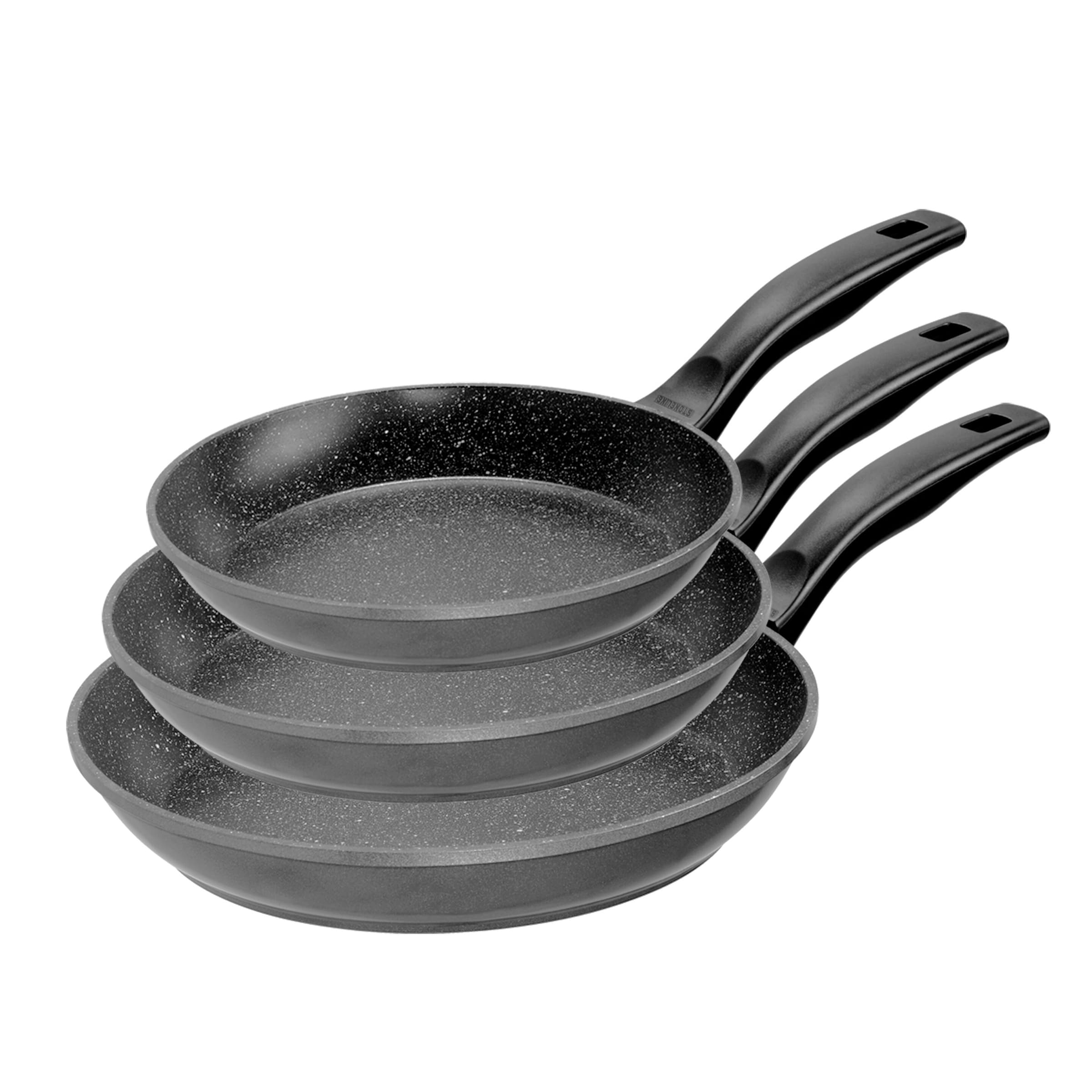 STONELINE® STONELINE Pfannen-Set 3-teilig 20/24/28 cm | ohne Deckel