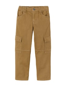 Robuste Cargojeans Jungen Hüftweite REGULAR, Bundweite verstellbar