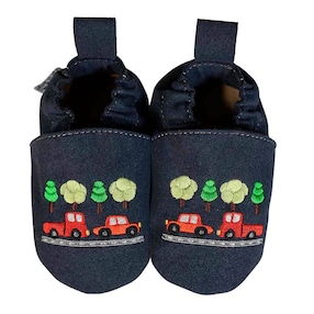 Kinderschuhe RecyStep Autos blau
