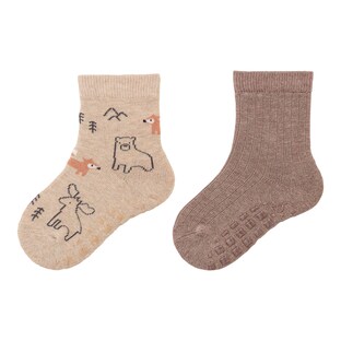 2er-Pack ABS-Socken Tiere