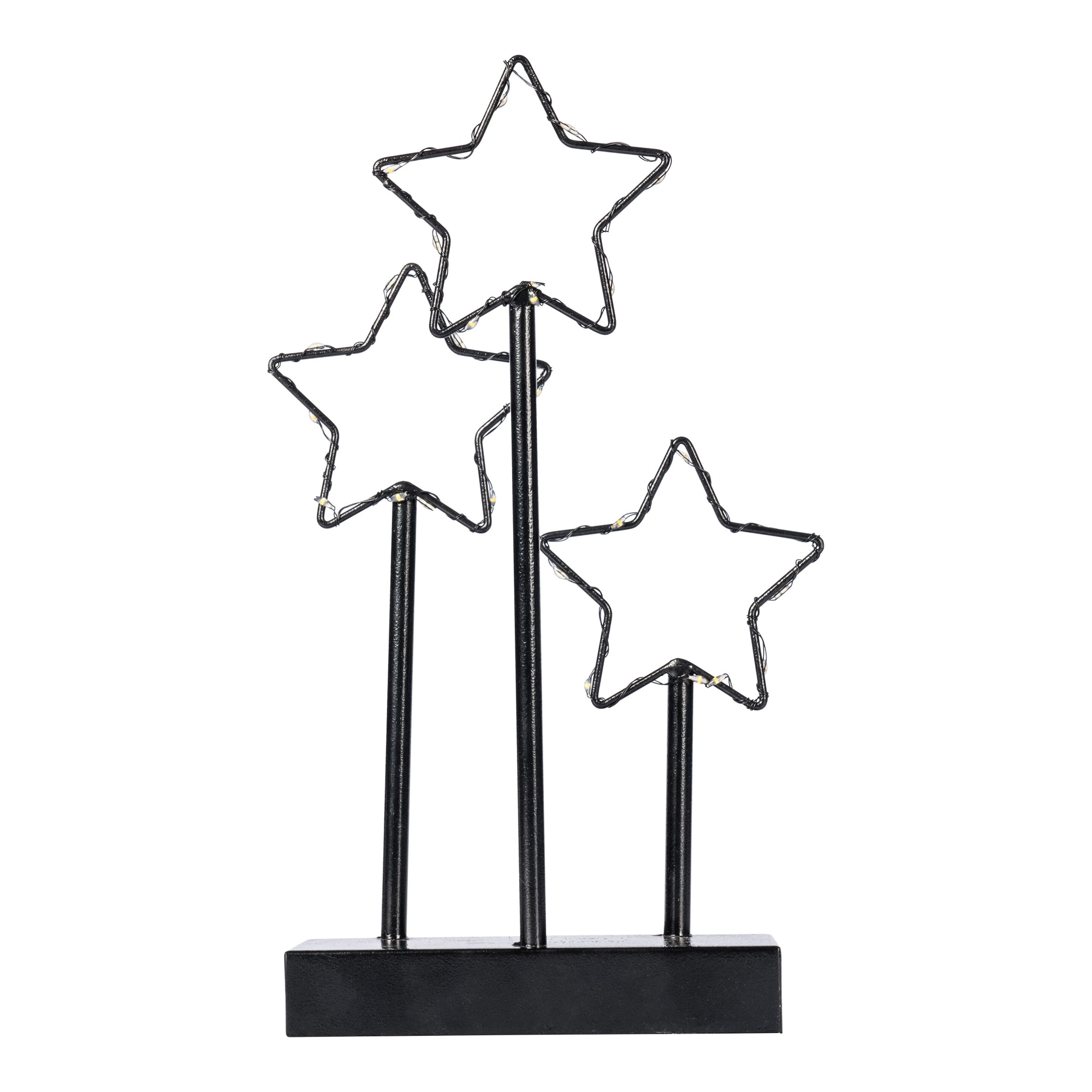 LED-Dekofigur "Sternen-Trio"
