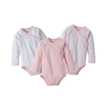 3er-Pack Wickelbodys langarm 