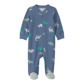 Schlafoverall mit Fuß Dinos
