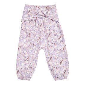Pantalon de jogging taille nouée licorne fleurs