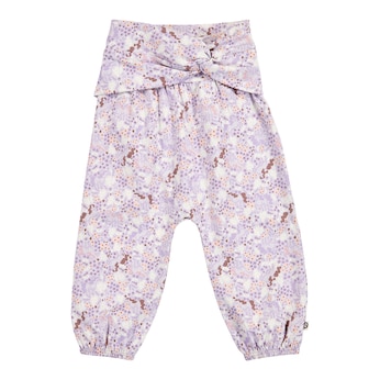 Pantalon de jogging taille nouée licorne fleurs