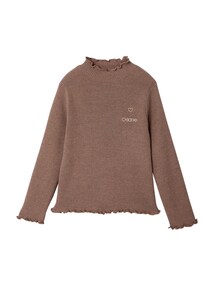 Unterziehshirt mit Stehkragen Mädchen Rippenstrick