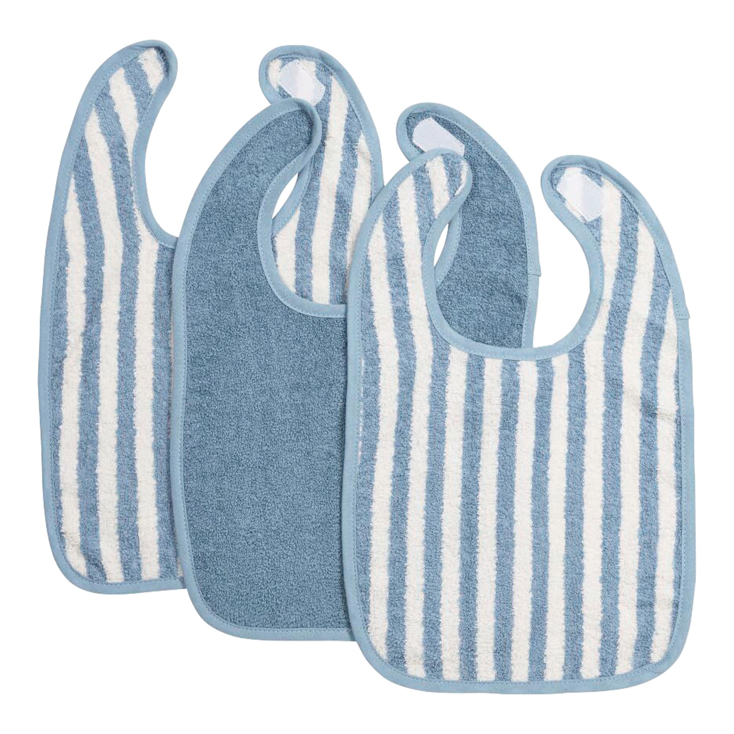 Meyco Baby 3er-Pack Klettlätzchen