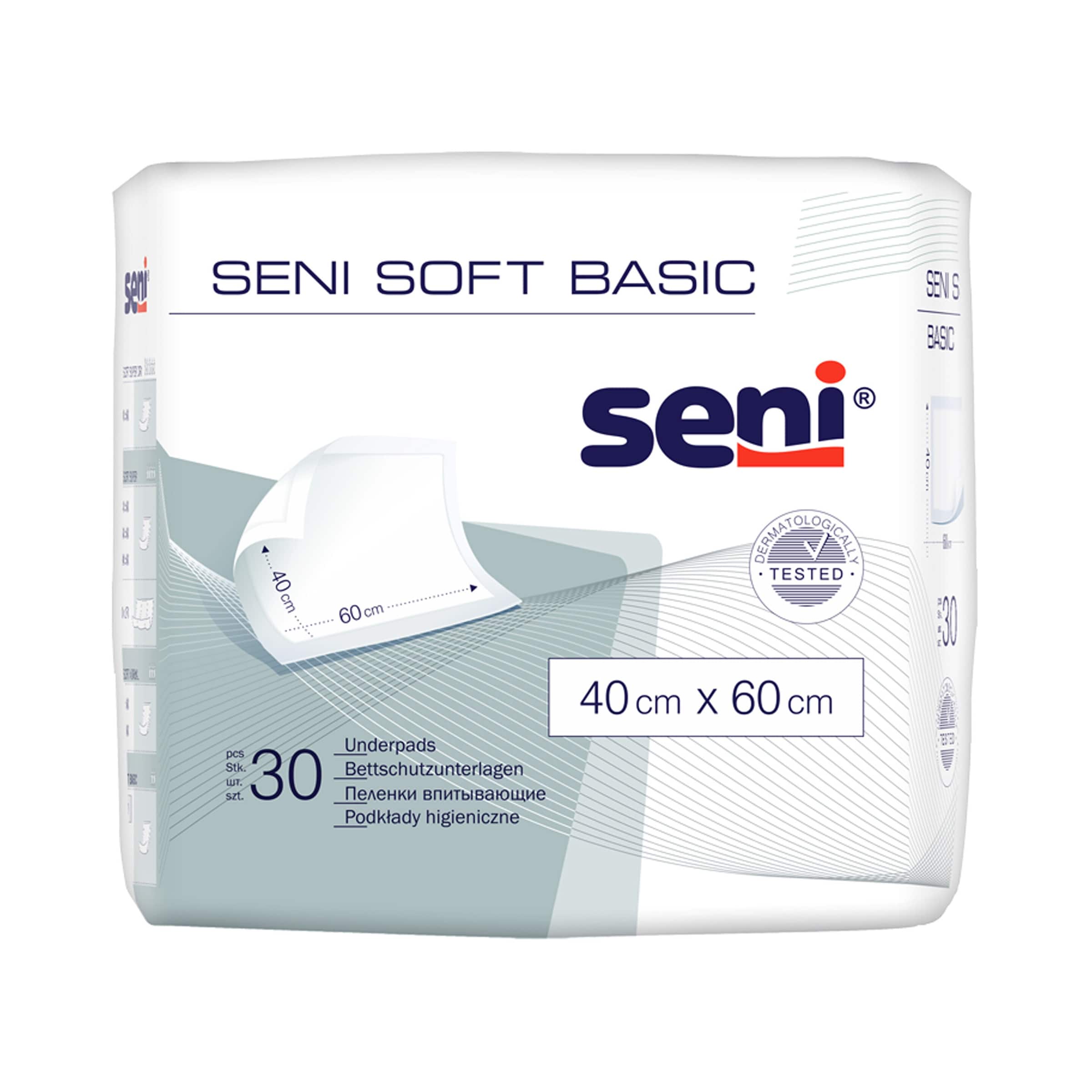 Bettschutzunterlage Soft Basic, 30 Stück weiss