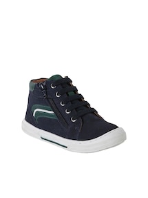 Jungen High-Sneakers aus Leder mit Reißverschluss