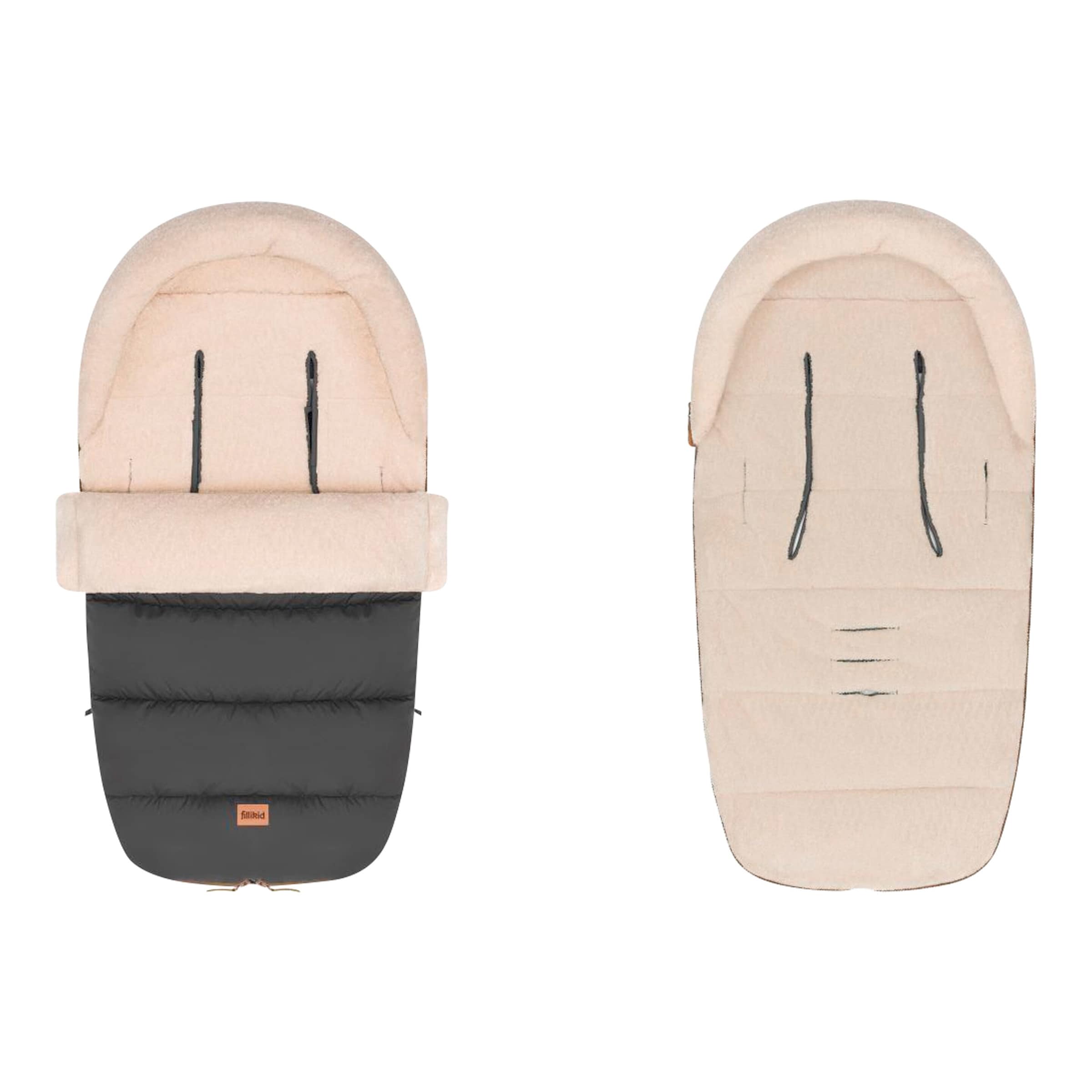 Fillikid Winterfußsack Atlas Teddy grau