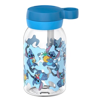 Trinkflasche mit Strohhalm 450ml