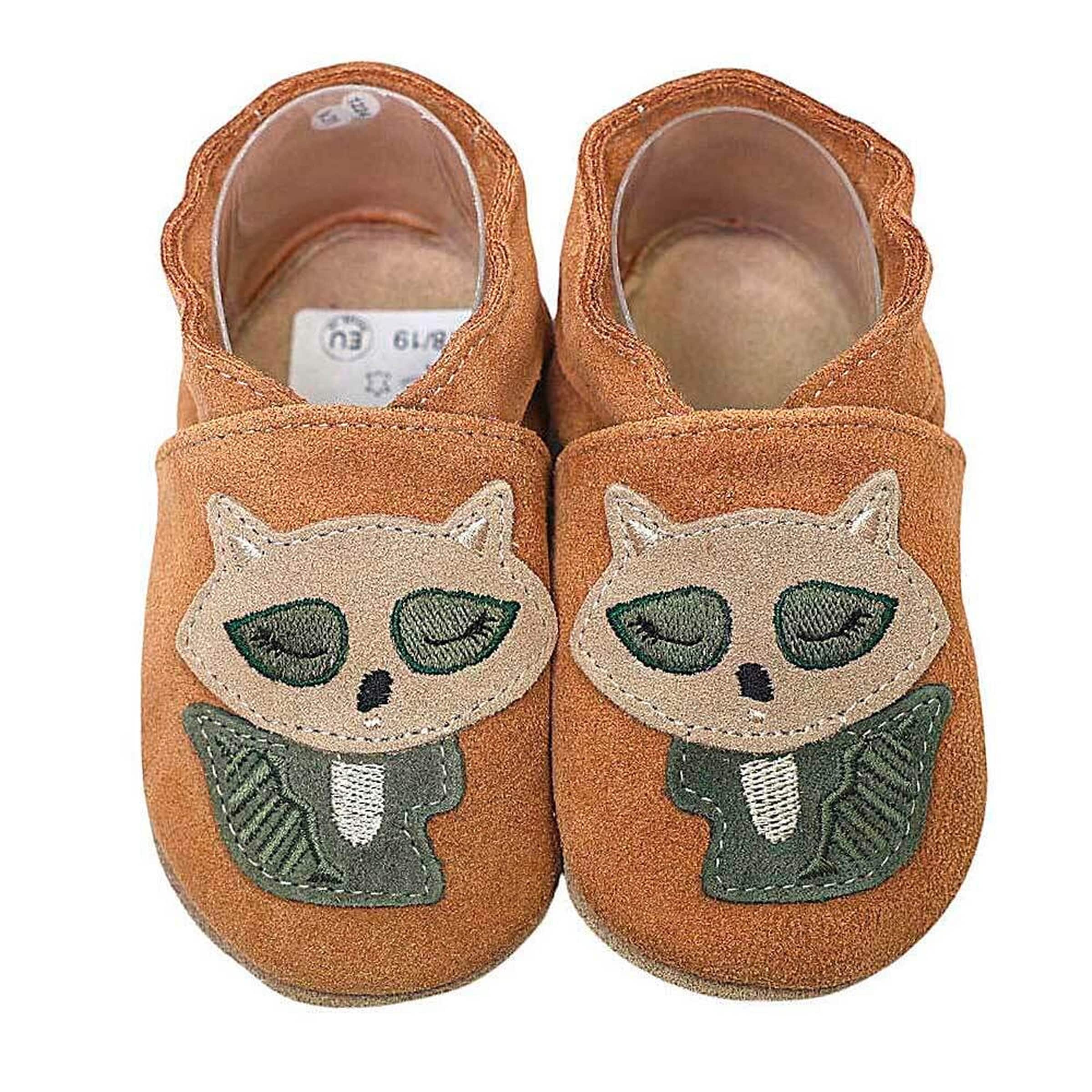 Hobea-Germany Krabbelschuhe Waschbär braun