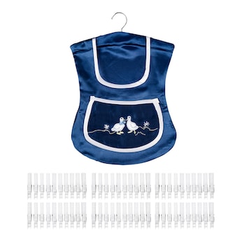 Sac à pinces à linge « Oies » + Gratuit : 60 pinces à linge
