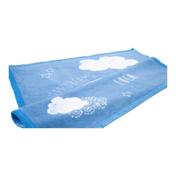 Babydecke Unicade mit Namen 75x100 cm