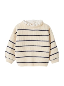 Baby Pullover mit Volantkragen Geschwister-Capsule