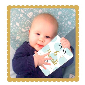Fotokarten-Box Babys erstes Jahr - Deine Meilensteine