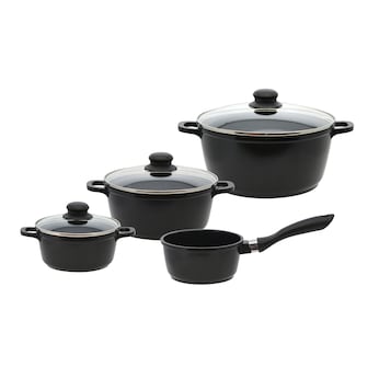Basic Topfset "Black Cast ELO Dur Edition", 7-teilig
