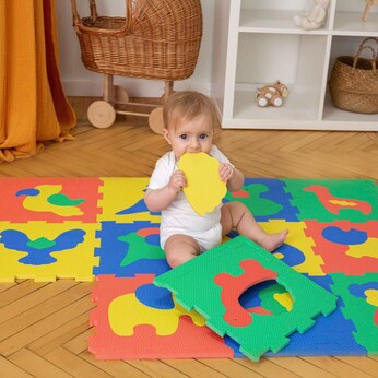 Puzzlematte Safari Tiere
