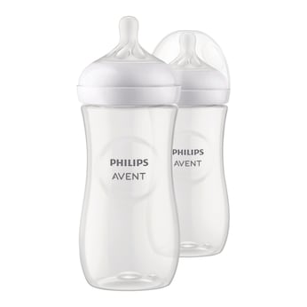 Lot de 2 biberons Natural Response, 330 ml, à partir de 3M