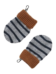 Jungen Baby-Set: Mütze, Rundschal & Fäustlinge