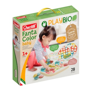 PlayBio Mosaik-Steckspiel aus Biokunststoff: PlayBio FantaColor Baby (28 Teile)