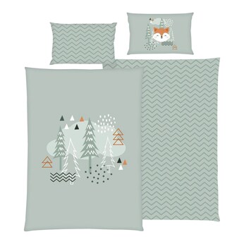 Renforcé Wende-Bettwäsche Nordic Forest 40x60 / 100x135 cm