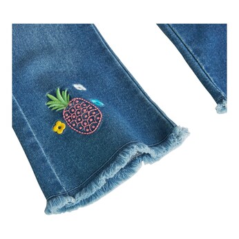 Jeans-Schlaghose Ananas