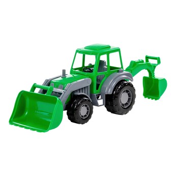 Traktor mit Heckbagger