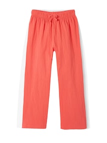 Weite Mädchen Stretch-Hose, Crinkle-Effekt