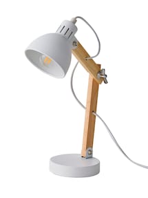 Schreibtischlampe mit Holz-Gelenkarm, Kinderzimmer
