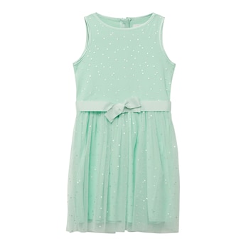 Kleid ohne Arm mit Glitzer-Tüllrock