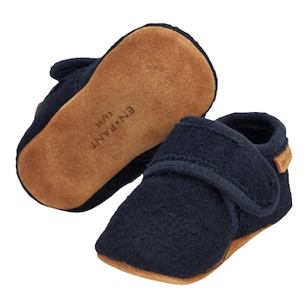 Chaussons/chaussures 4 pattes laine fermeture à scratch