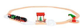 Batterie-Dampflok Weihnachts-Set