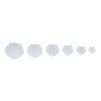 Siliconen flexideksels, 6 stuks          
