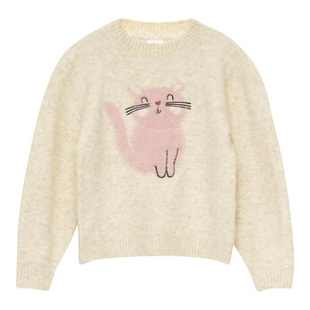 Strickpullover Katze