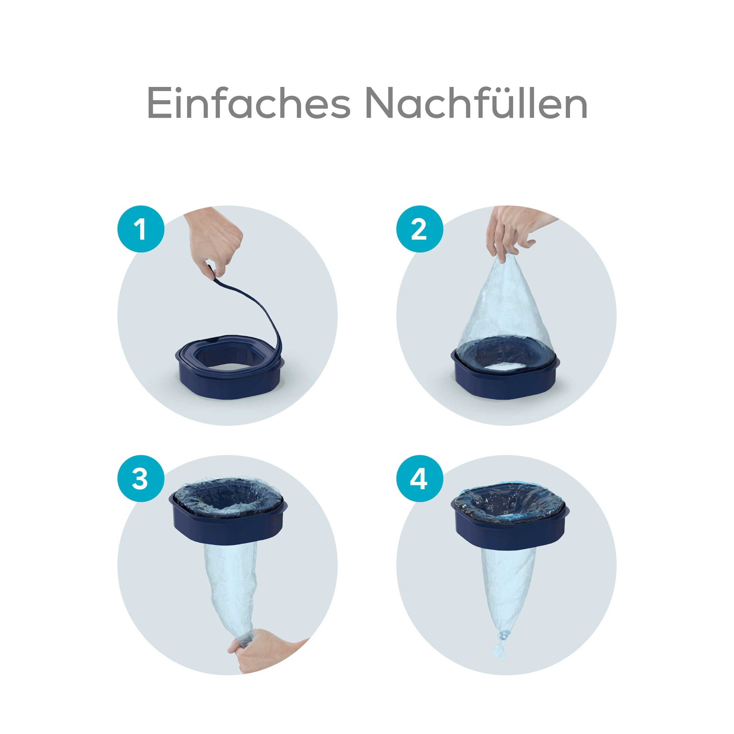 6er-Pack Nachfüllkassette für Windeleimer Dress-Up, Dress-Up XL und Classic XL