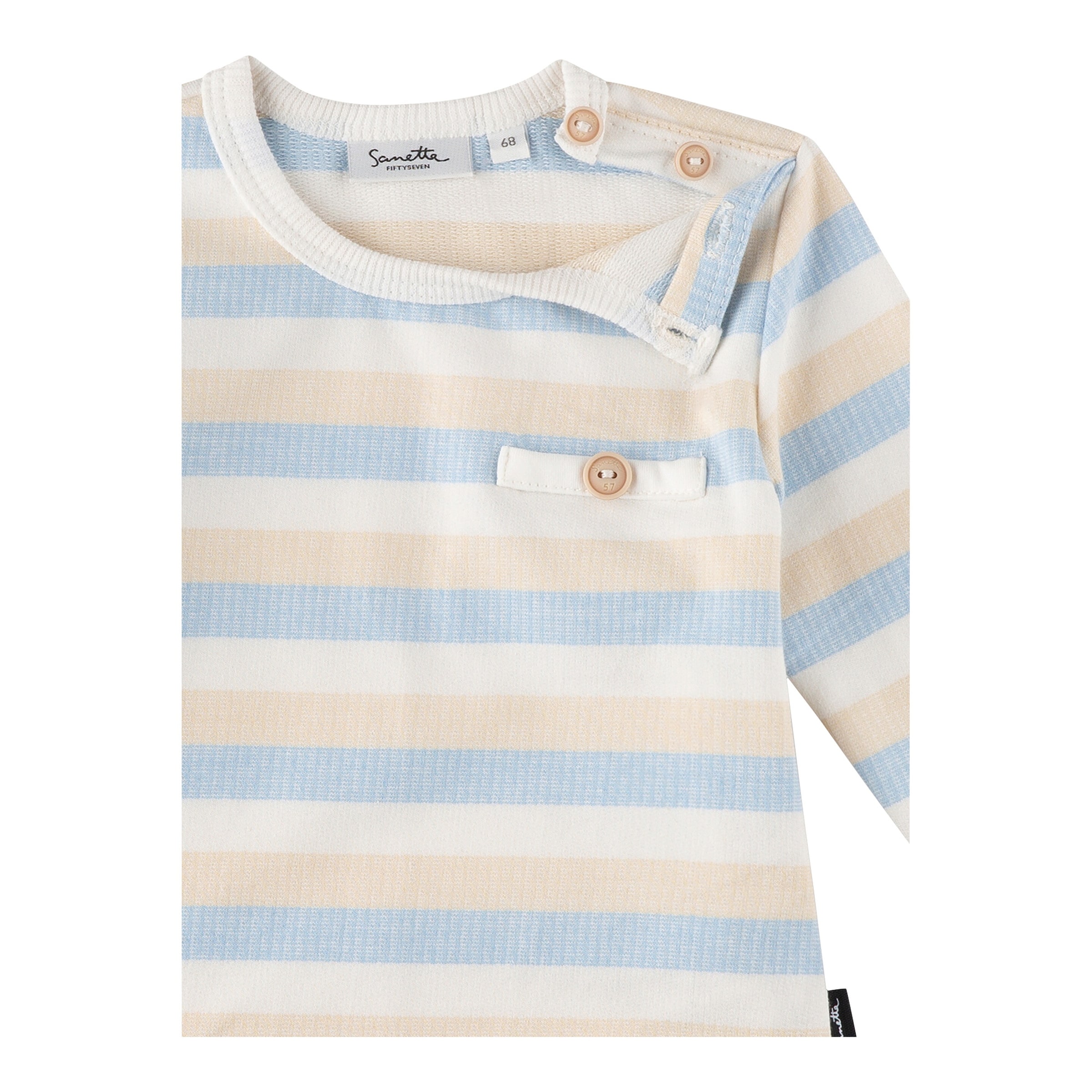 Shirt langarm Ringel Struktur