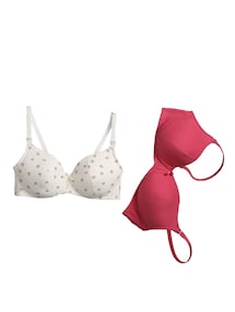 2er-Pack Still-BHs ohne Bügel, Bio-Baumwolle