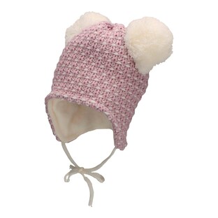 Bonnet d’hiver en maille pompon