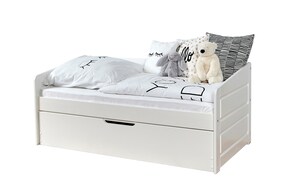 Sofabett MINI Micki 80x160 Buche Weiß