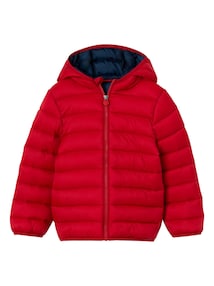 Jungen Steppjacke mit Kapuze und Recycling-Polyester, Übergangsjacke