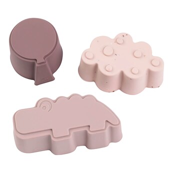 3er-Set Silikonformen 