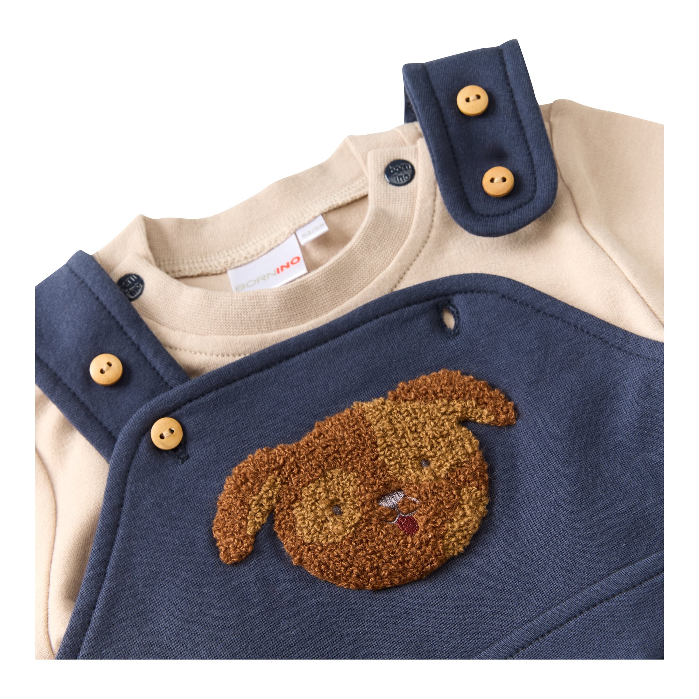 2-tlg. Set Latzhose mit Shirt Hund