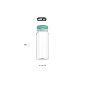 Trinkflasche mit Klappdeckel 600ml