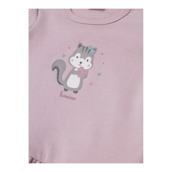 Shirt langarm Volant Eichhörnchen