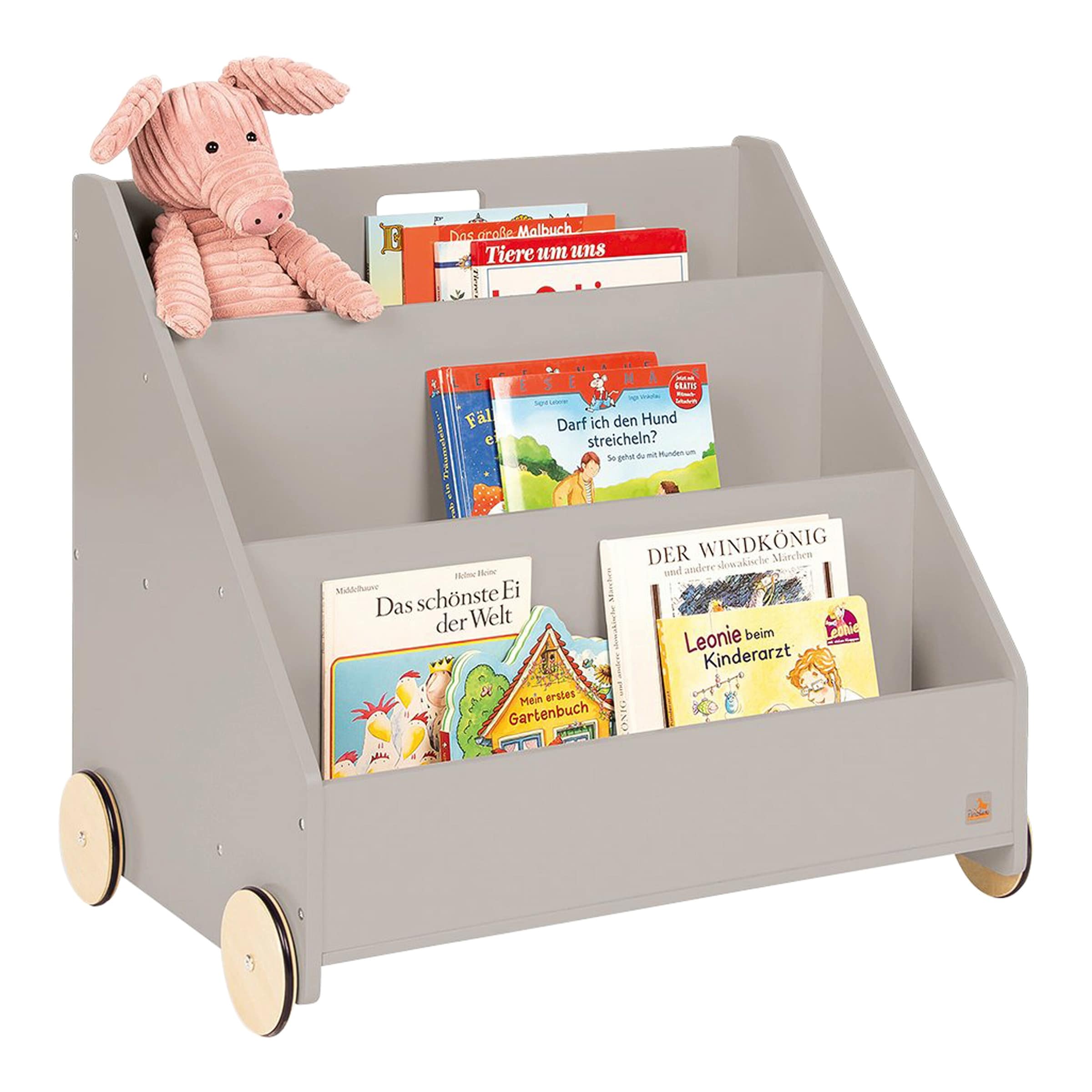 Pinolino Bücherregal Lasse mit Rollen
