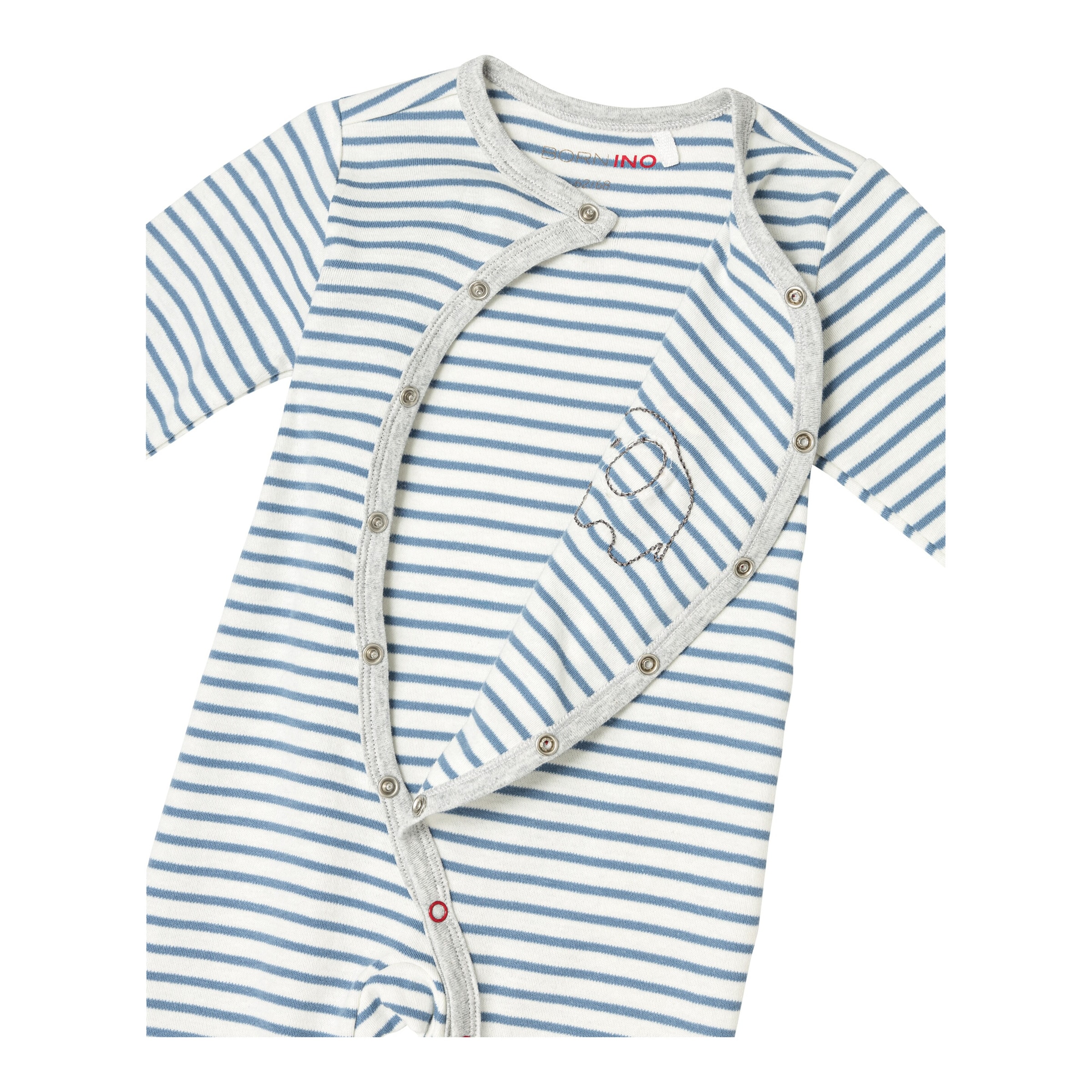 Thumbnail - Bornino Lieblinge Schlafoverall Elefant Marienkäfer Ringel