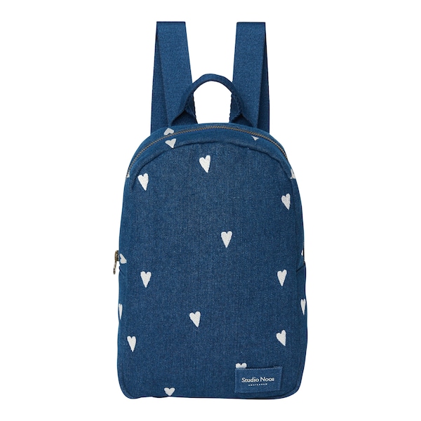 Denim weiße Herzen