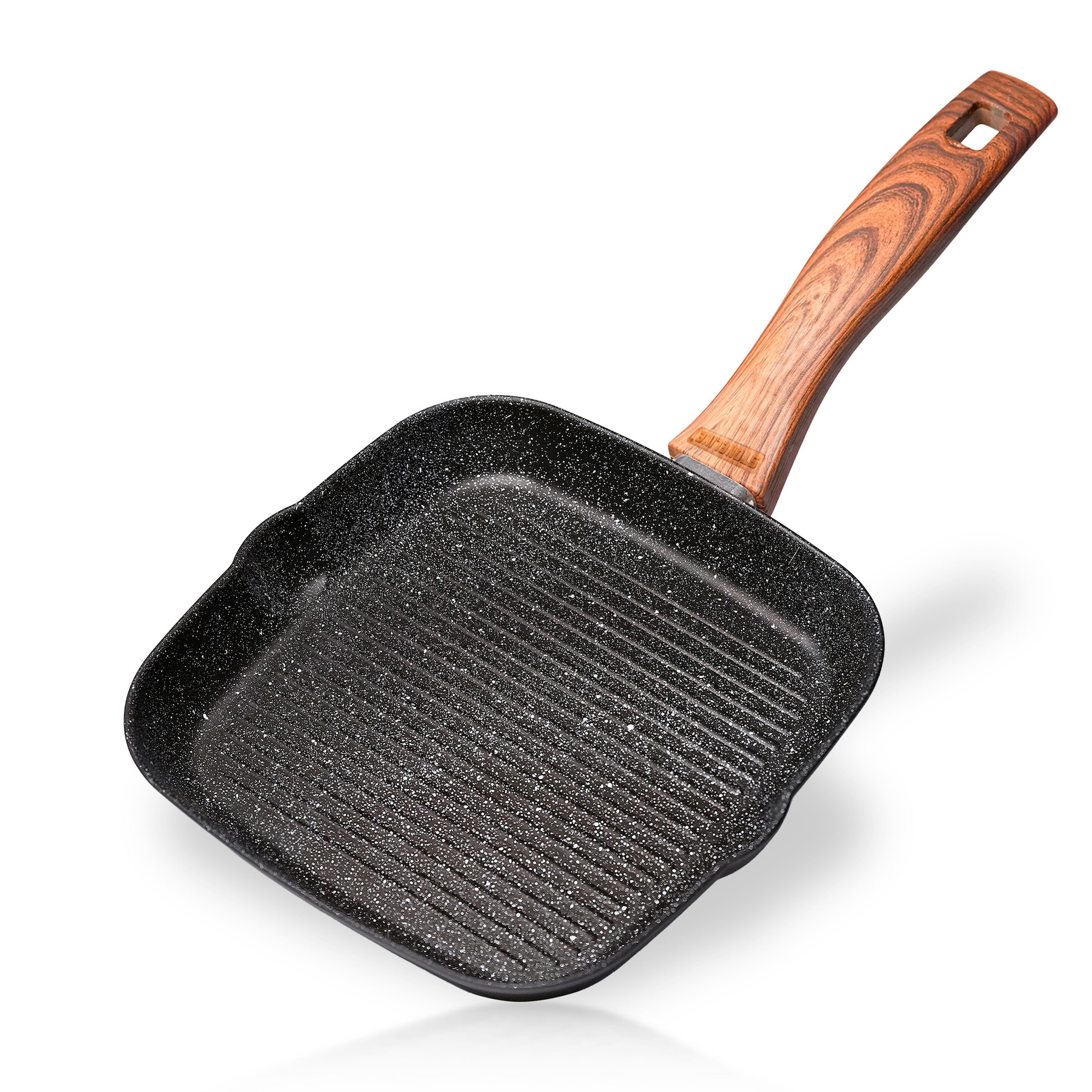 STONELINE® STONELINE Back to Nature Grillpfanne 16 cm | ohne Deckel - Holzoptik
